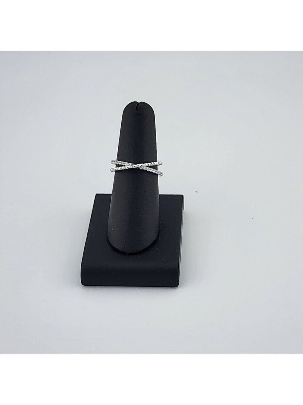 Brand New Sterling Silver 925 Crossover Ring